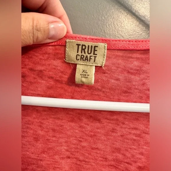 XL true craft orange criss cross strappy flowy y2k boho tank top shirt - Picture 2 of 3